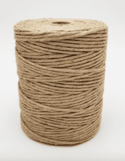 Corde de jute 100% naturelle, au mètre.